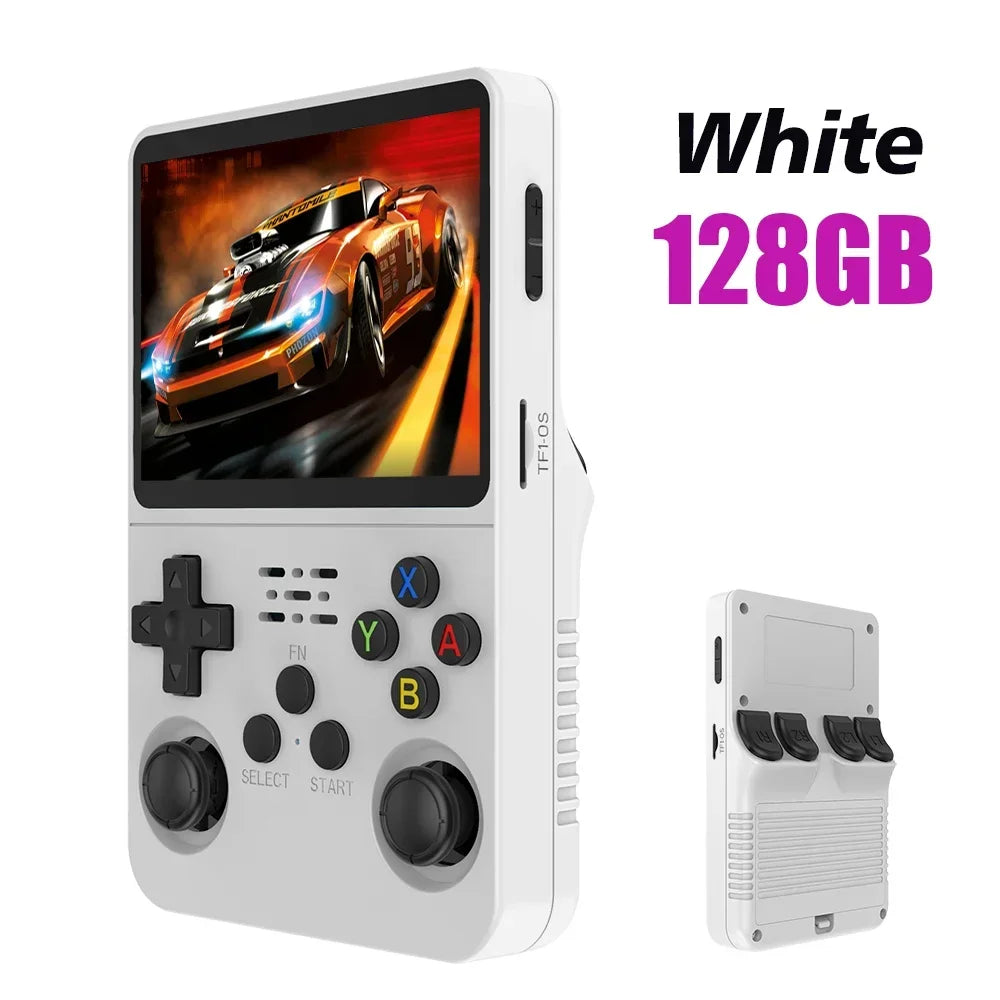 R36S new retro game console 3.5-inch Linux open-source system portable handheld game console with 128GB large memory