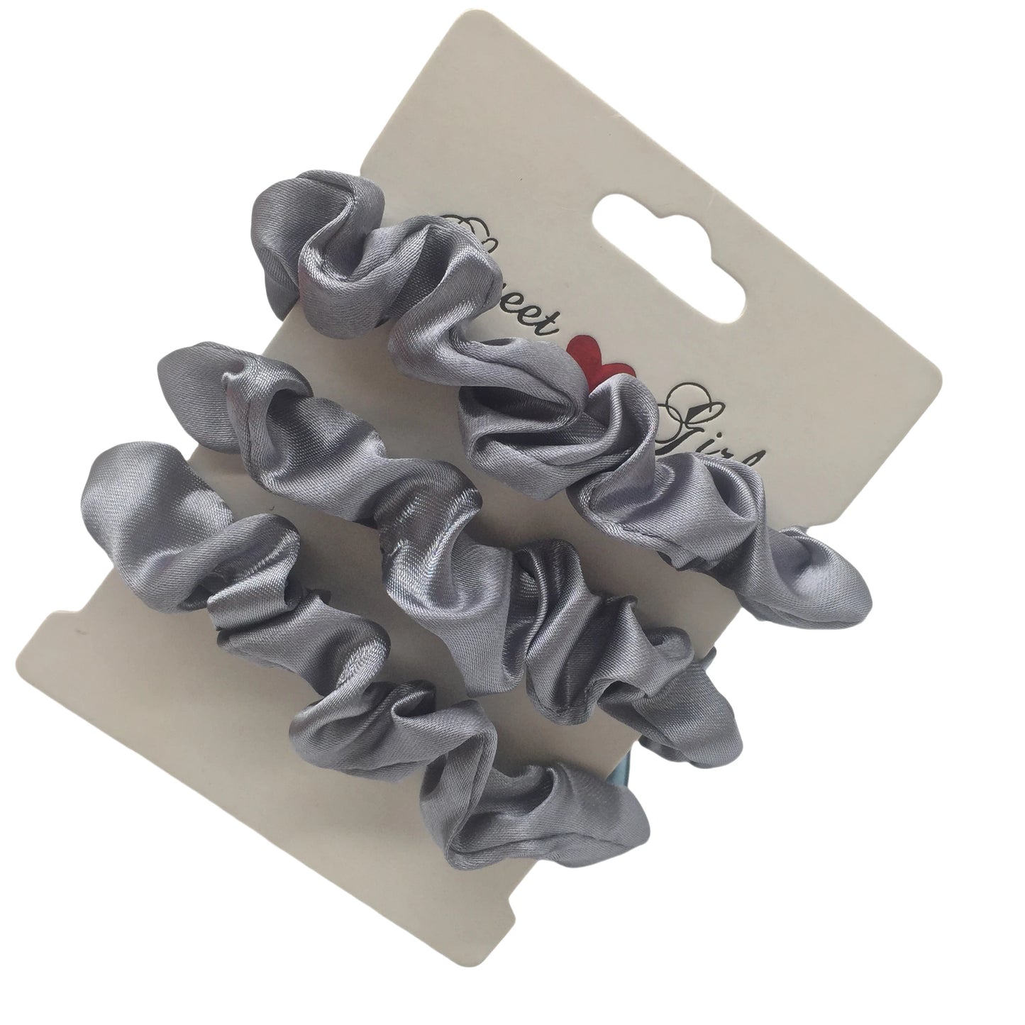 3/5/6Pcs Elegant Ponytail Holder Rubber Band Elastic Hairband Hair Accessories Silk Satin Scrunchies Women Solid Color Hair Rope