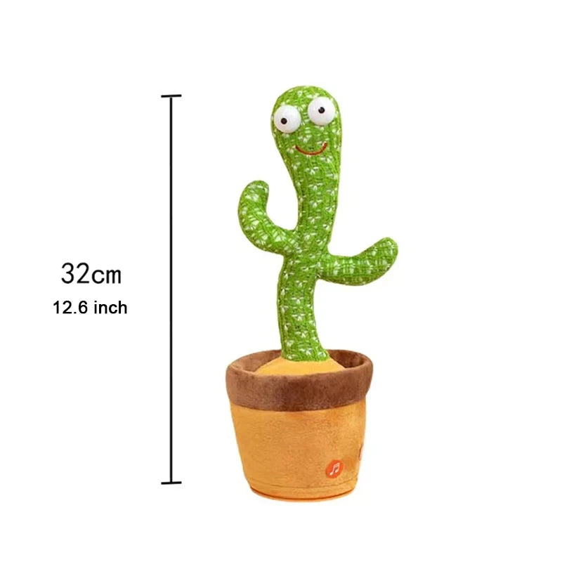 1pc-Dancing Talking Cactus Toys for Baby Boys and Girls, Singing Mimicking Recording Repeating What You Say Voice Changer