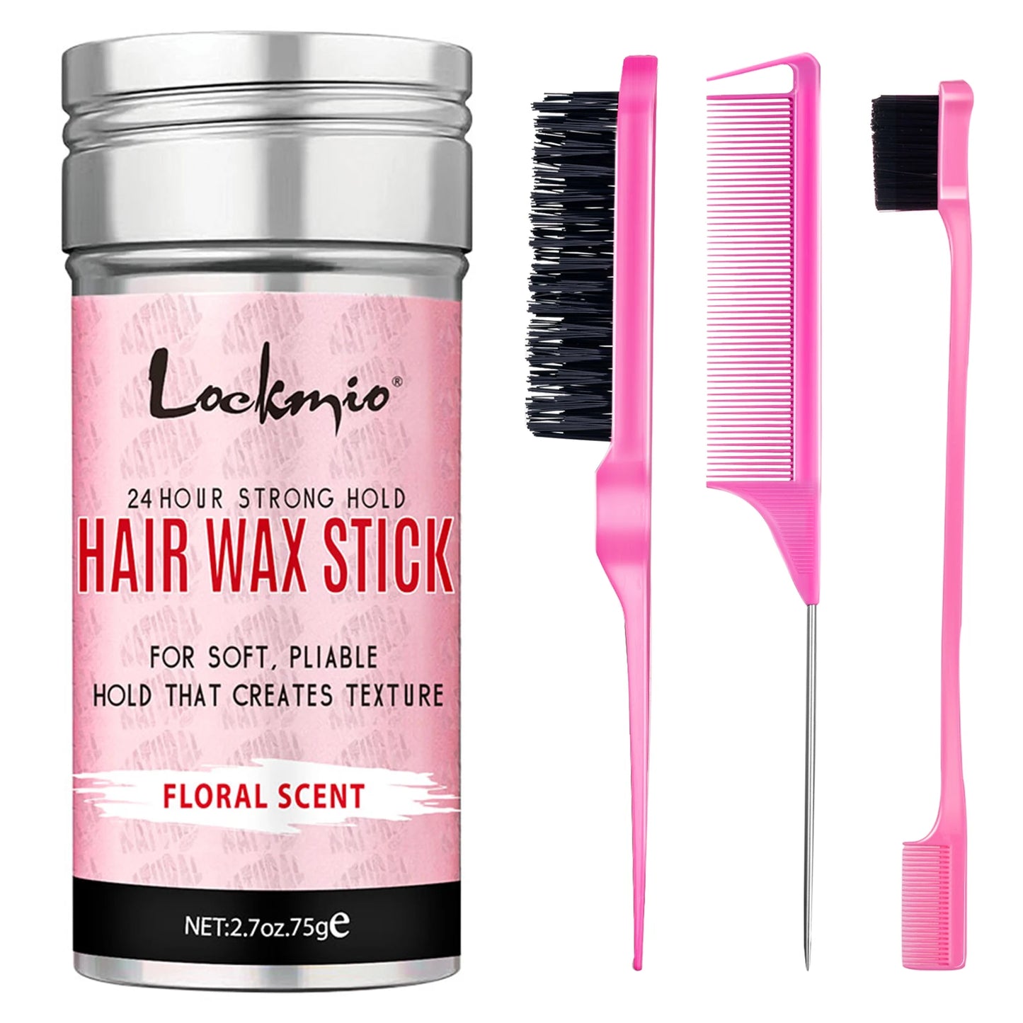 Professional Styling Wax Kit for Women, Anti-frizz Pomade, Smoothing, Broken Back Hair Mud, Messy Hairs Control Wax Rod