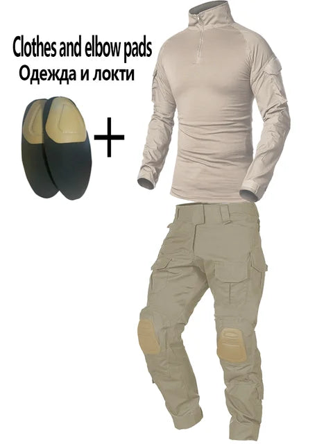 Military Uniform Camouflage Tactical Multicam Suit Men Airsoft Combat Paintball Shirt Coat Pant Soldier Sniper Hunting Clothes