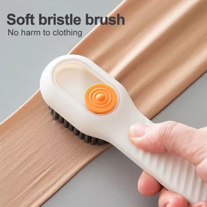 Cleaning Brush Soft Bristled Liquid Shoe Brush Long Handle Brush Clothes Brush Shoe Clothing Board Brush Household Cleaning