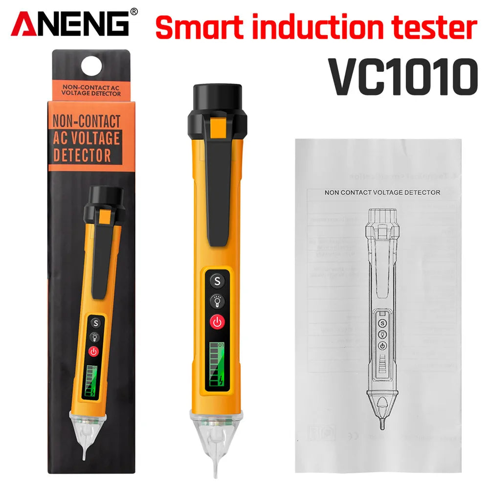 ANENG VC1010 Smart Digital Induction Pencil Tester 12-1000V Volt Current  AC/DC Current Electric Sensor Test Pen Tools