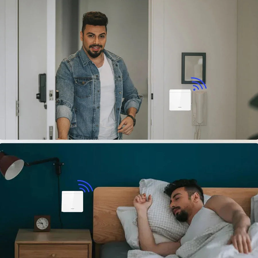 433MHz 1/2/3Gang 86 Wall Panel Switch Wireless Smart Switch Light with Remote Control Interruptor 10A 110V 220V For LED Lamp