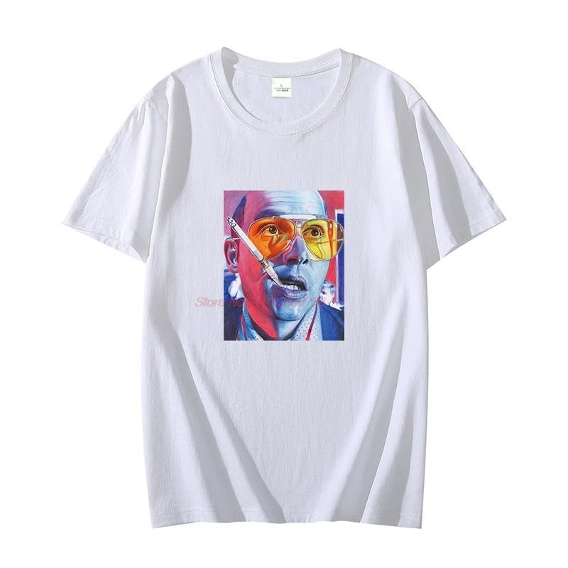 Fear And Loathing Las Vegas Hunter Thompson Dr. Gonzo Raul graphic t shirts cotton t shirt for men short sleeve t-shirts