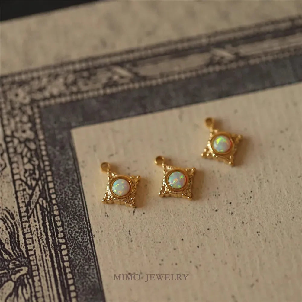 19 Different Styles Titanium Steel Plated 18k Gold DIY Jewelry Bracelet Handmade Sweater Chain Charm Pendant Accessories