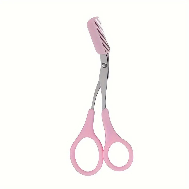 Stainless Steel Eyebrow Trimming Scissors With Comb, Safe Eyebrow Trimming Makeup Tool, Precise Creation Of Perfect Eyebrow Shap