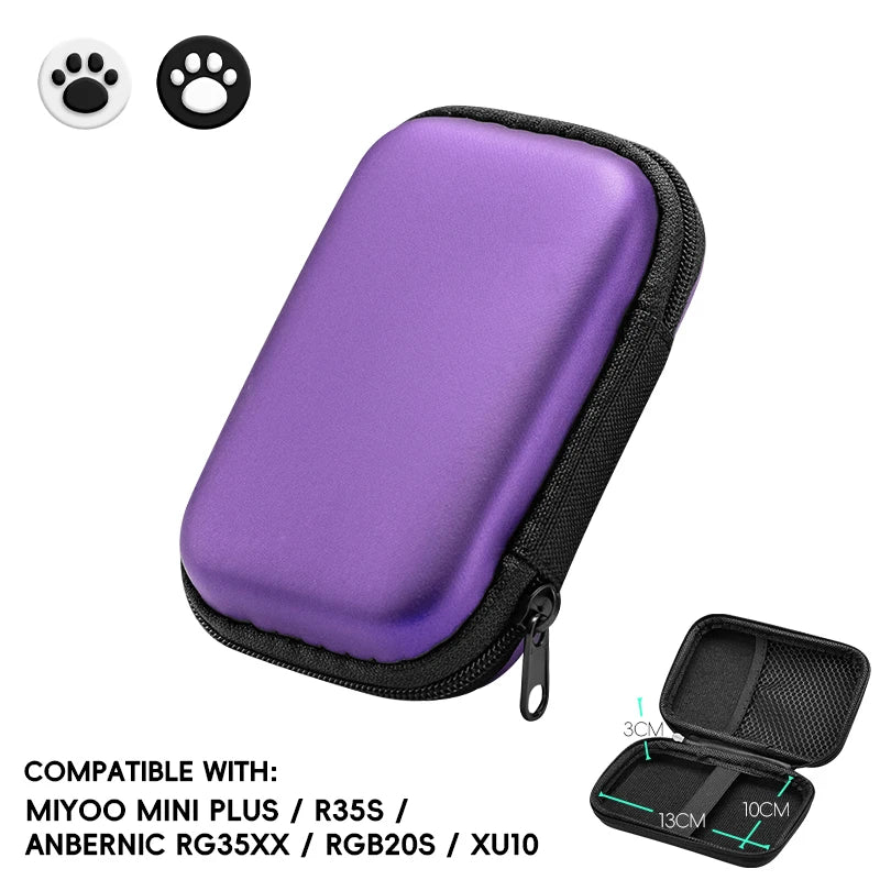Data Frog for R36S Case Retro Video Game Bags EVA Cover Case for RG35XX R35S Miyoo Mini Plus Founded Protective Bag