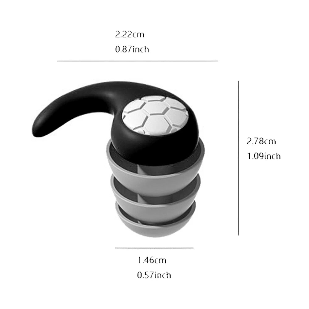 3-Layer Silicone Sleep Noise Reduction Earplug Ear Protection Earplugs Anti-Noise For Travel Tapones Para Dormir Earplugs