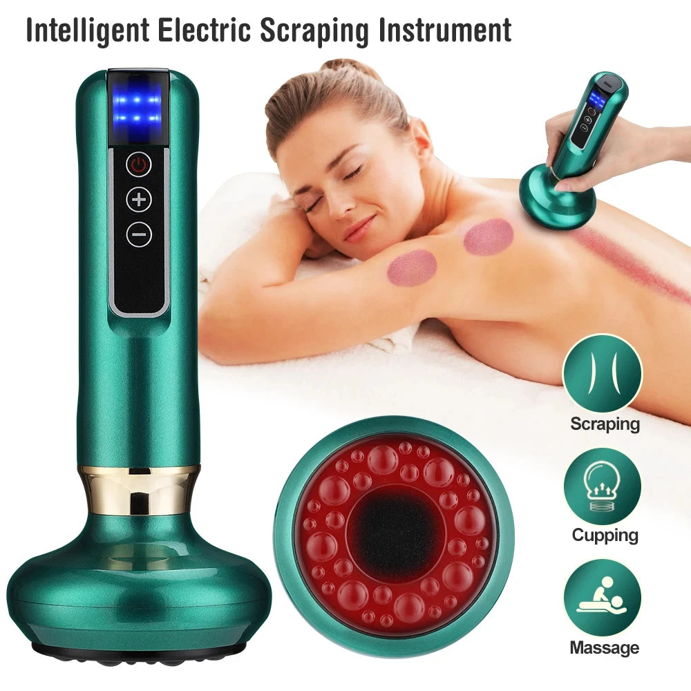 Chinese Electric Suction Vacuum Cupping Anti Cellulite Beauty Massager Glass Jars Anti Cellulite Cupping Vacuum Slimming Guasha