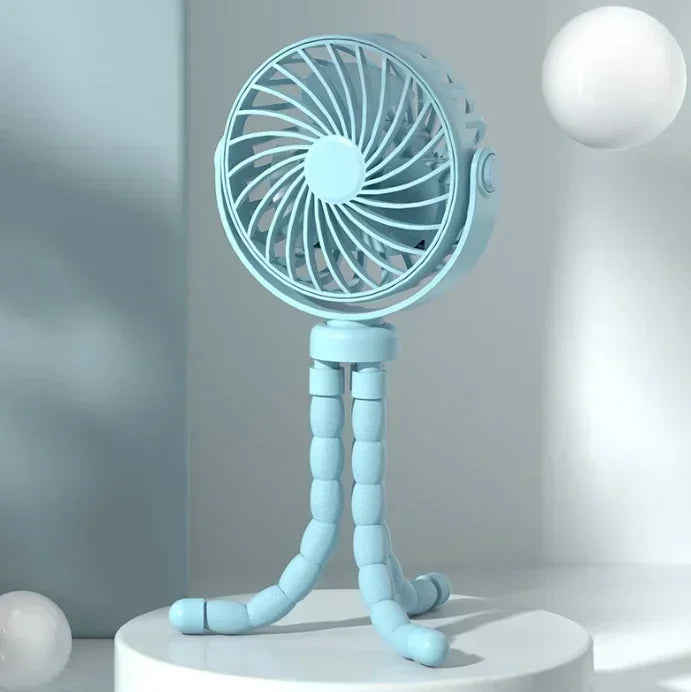 Portable Handheld Fan Octopus Deformable Fan 3-Speed Adjustment Mini Desk Cooling Fan For Office Home Outdoor USB Charging Fan