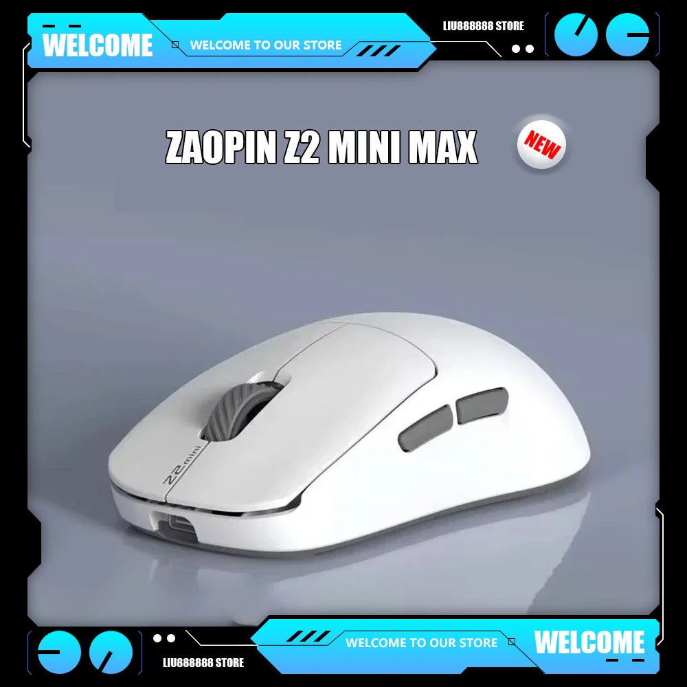 Zaopin Z2 Mini MAX 3Mode Gaming Mouse 2.4G Bluetooth 8K Wireless Low Latency Gamer Mouse Office E-sports Customized Mouse Gifts