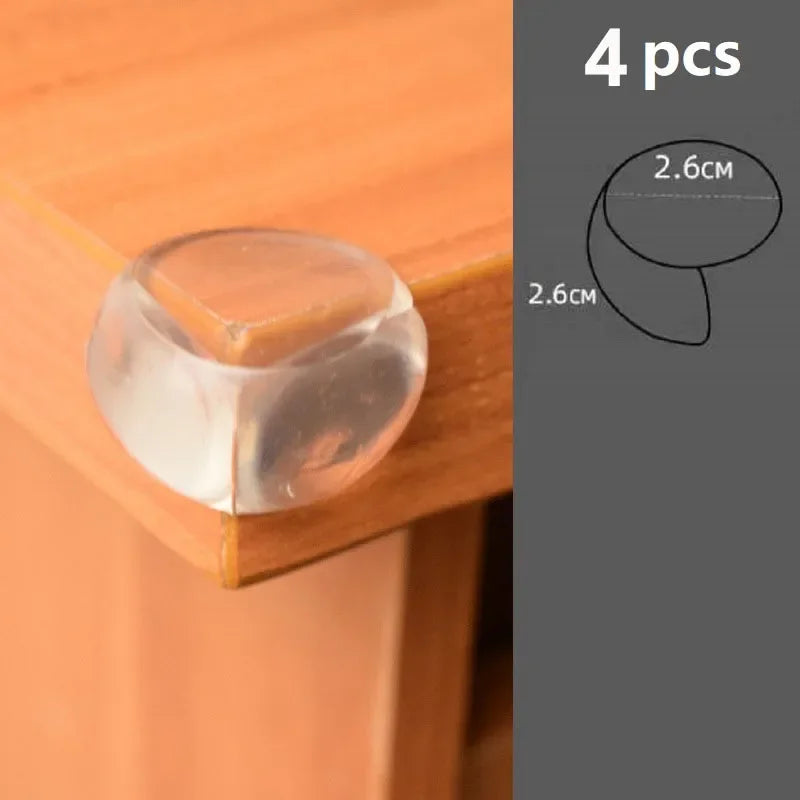 10PCS/4PCS Clear Anti-collision Coffee Table Furniture Corner Protectors Children's Soft Corner Sheathing Living Room Decor