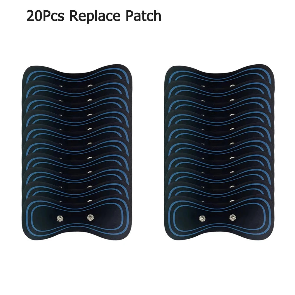 EMS Mini Neck Massager Portable Electric Pulse Cervical Massage Patch 8 Modes 19 Levels Muscle Stimulator Relax Pain Relief Tool