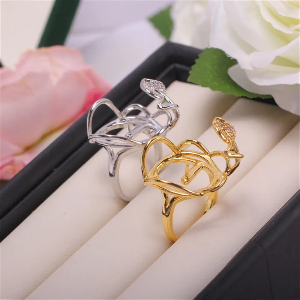 19 Style Pearl Ring Empty Set Domestic 14K Gold Opening Ring Simple Fashion Ring Set Zircon Temperament Handmade DIY Accessories