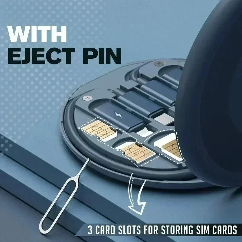 Mobile Phone Adapter USB C Multi-function Line Take Card Needle Card Slot for Lighting Conversion Set USB A & Type C To Micro