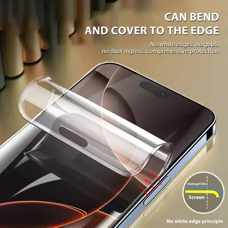 5Pcs Hydrogel Film for IPhone 16 14 13 12 11 15 Pro Max Mini 7 8 14 15 16 Plus Screen Protector for IPhone X 17 XS MAX Not Glass