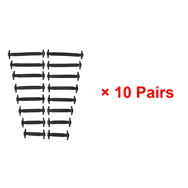 16pcs/lot Silicone Shoelaces No Tie Shoelaces 12 colors Elastic Lace Shoelace Creative Lazy Silicone Laces Rubber Lace