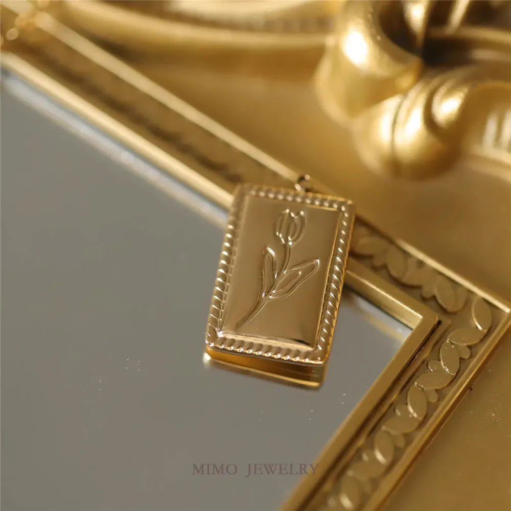 19 Different Styles Titanium Steel Plated 18k Gold DIY Jewelry Bracelet Handmade Sweater Chain Charm Pendant Accessories