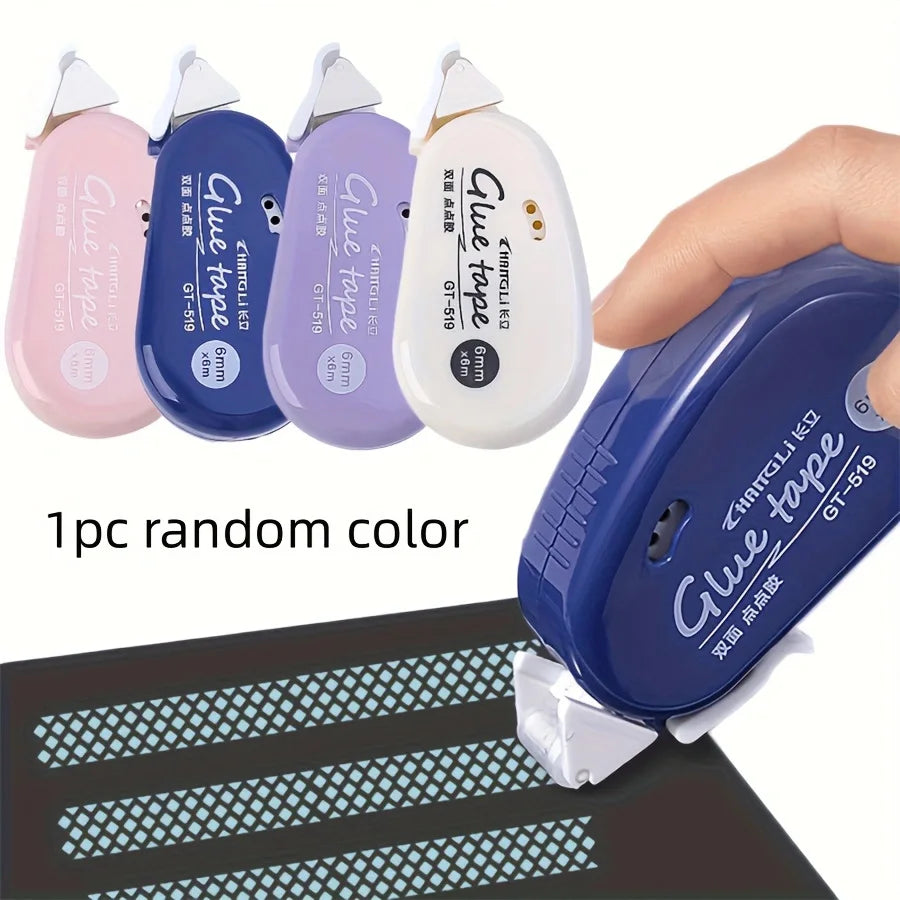 1pc Double Sided Adhesive Dots Glue Tape - Perfect For Scrapbooking Collage Photo ,School Stationery Supplies