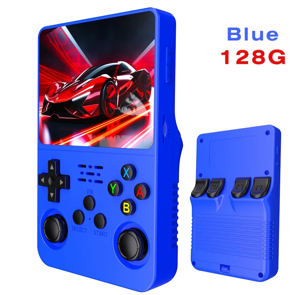 R36S new retro game console 3.5-inch Linux open-source system portable handheld game console with 128GB large memory