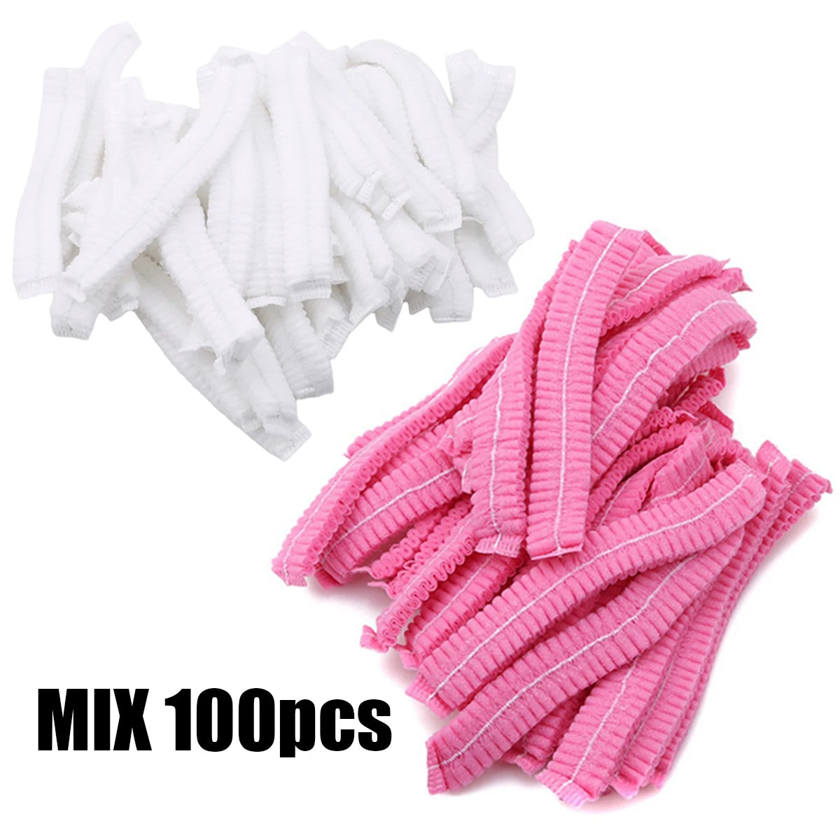 50/100PCS Disposable Hair Head Caps Non Woven Dustproof Cap Eyelash Extension Makeup Tool Breathable Shower Bathing Hats