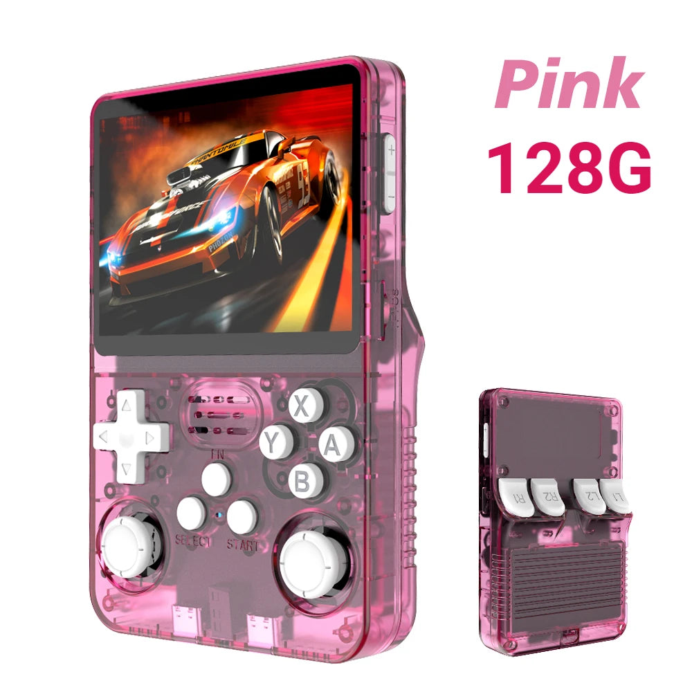 BOYHOM 256G/128G/64G R36S ARKOS 2.0 Retro Handheld Game Console 3.5'' IPS screen,Portable Pocket Game Player for  children gift