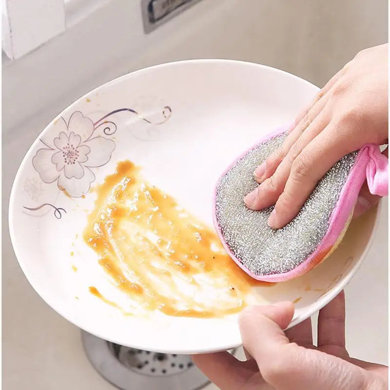 10/20/50PCS Double Side Dishwashing Sponge Dish Washing Brush Pan Pot Dish Wash Sponges Household Cleaning Reusable Kitchen Tool