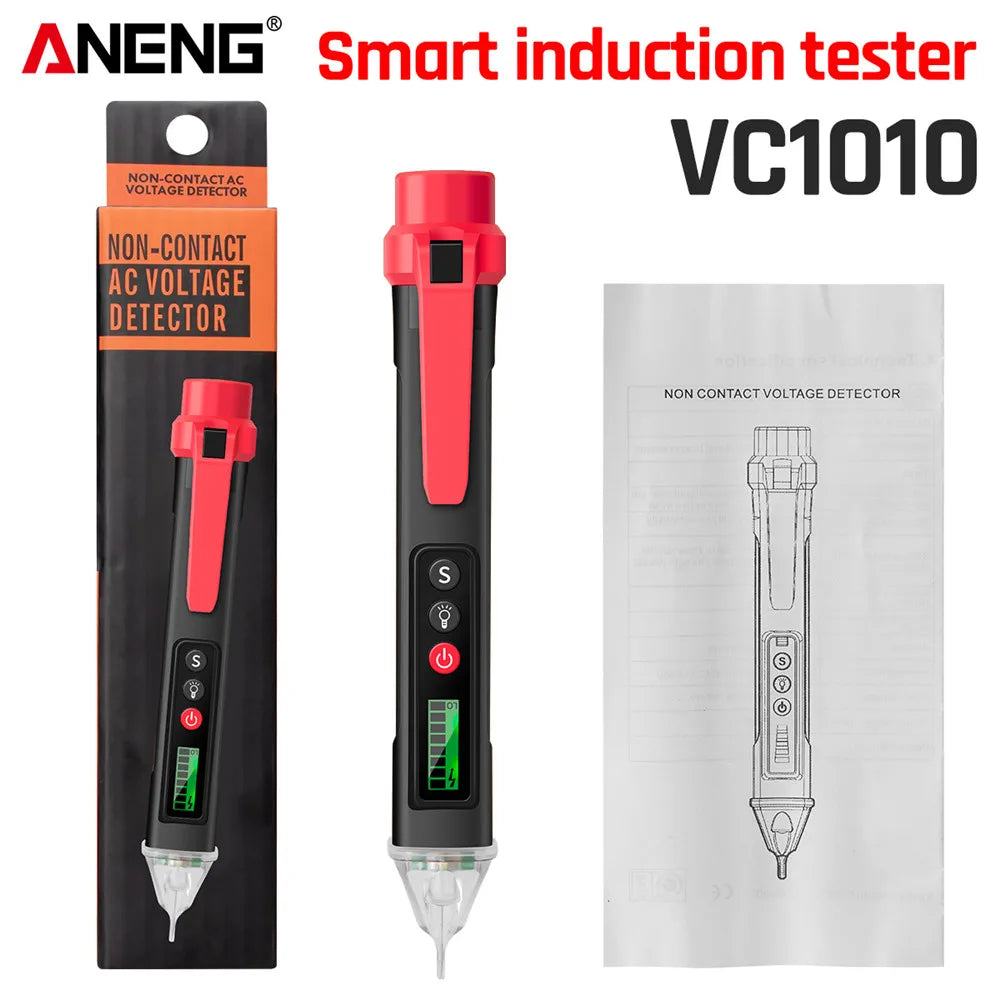 ANENG VC1010 Smart Digital Induction Pencil Tester 12-1000V Volt Current  AC/DC Current Electric Sensor Test Pen Tools