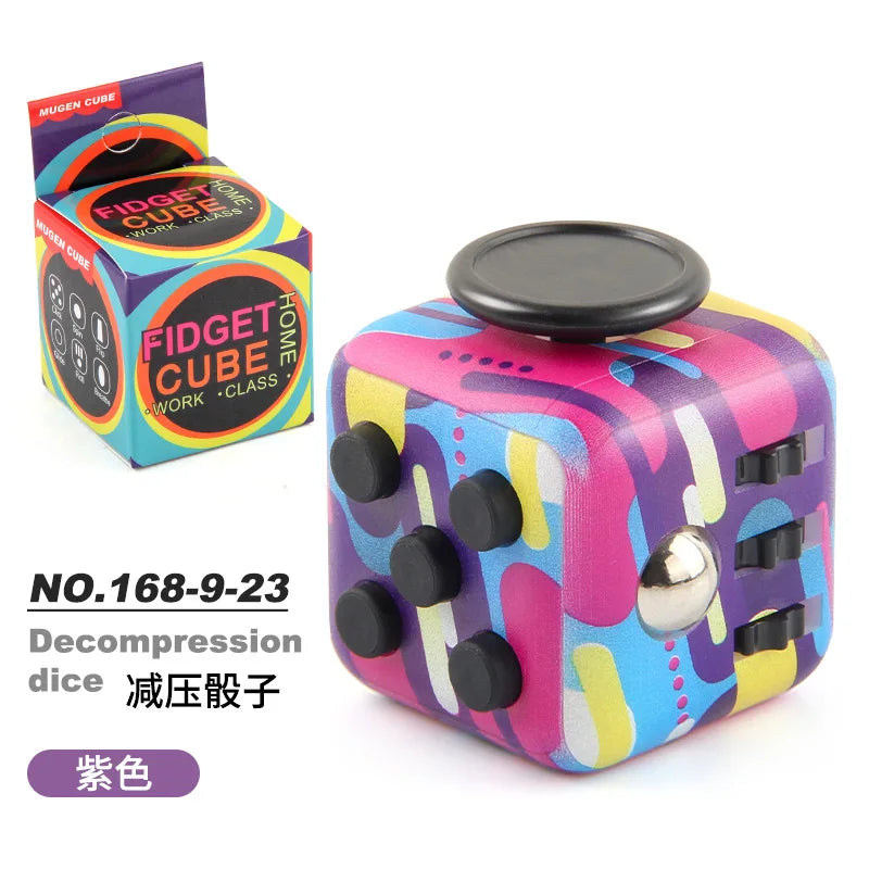 Colorful irritability stress relief dice release stress autism anxiety relief stress relief children anti-stress fingertips