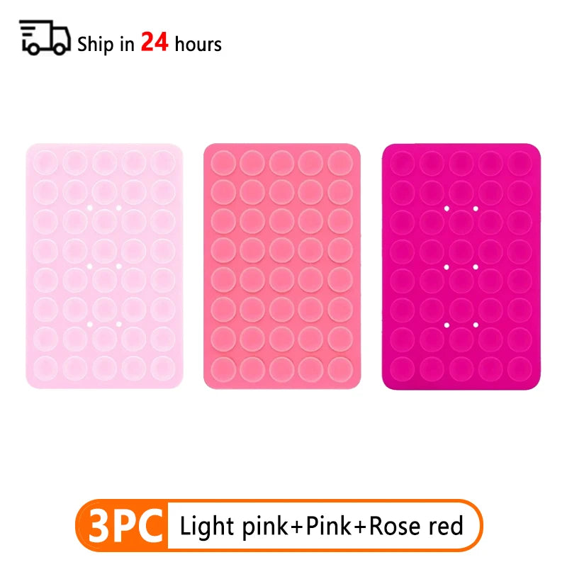 Double Sided Silicone Suction Cup Phone Case Detachable Stand Silicone Rubber Sucker Pad For Selfies And Videos Fixed Pad