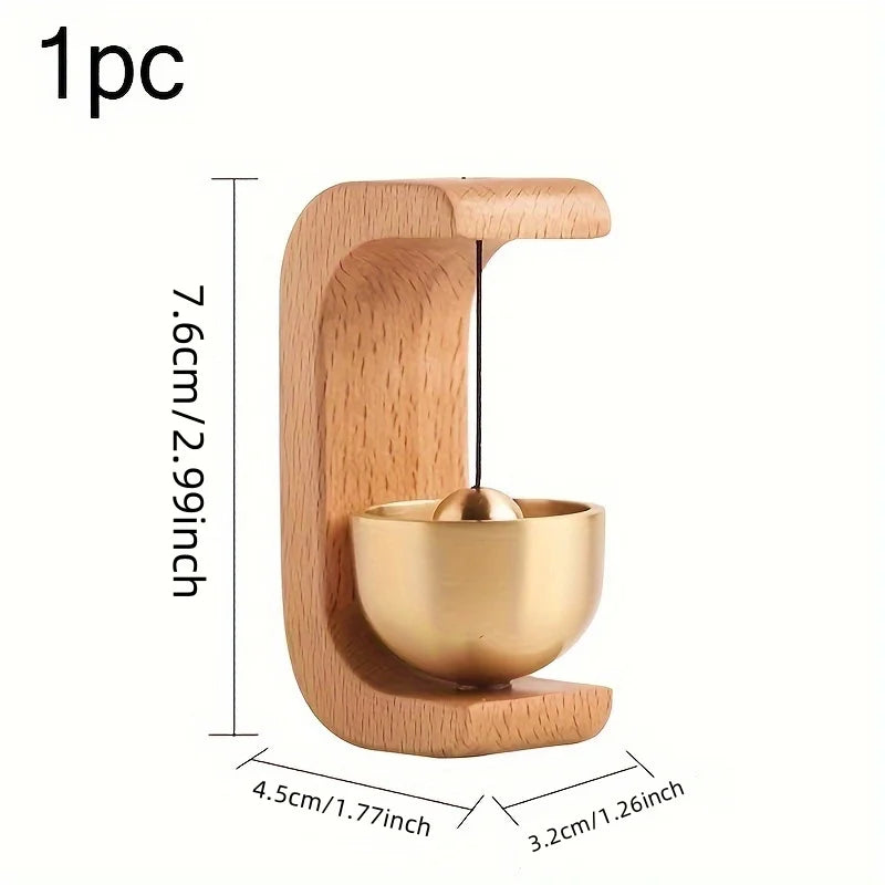 Door Bell Wooden Wind Chimes Wireless Doorbell Entrance Door Bell Decorative Wind Bell for Home Opening Home Decoration