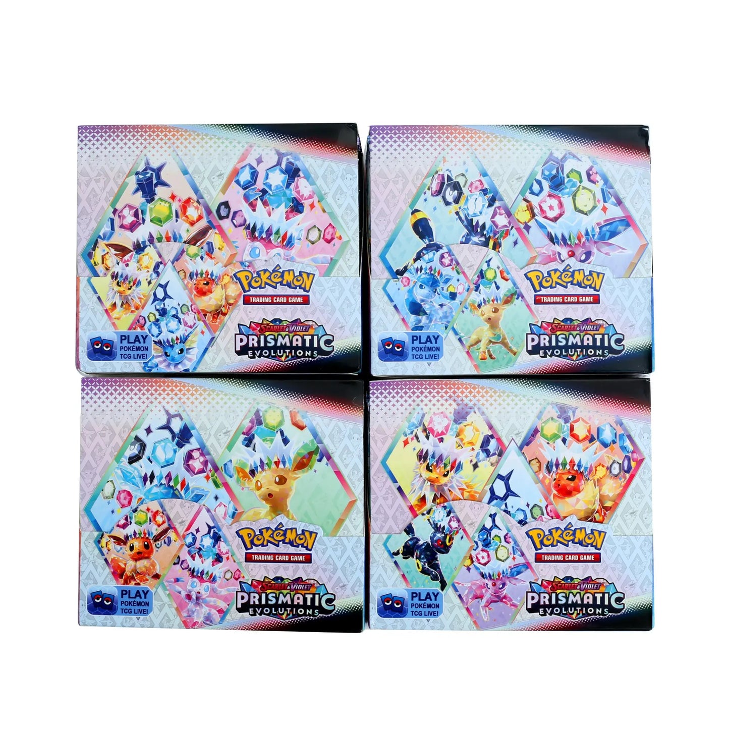 324/360 Pcs/Set Pokemon Card Brilliant Stars 151 Prismatic Evolutions PALDEAN FATES English Booster Battle Transaction Card.