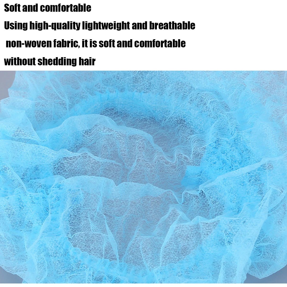 50/100PCS Disposable Hair Head Caps Non Woven Dustproof Cap Eyelash Extension Makeup Tool Breathable Shower Bathing Hats