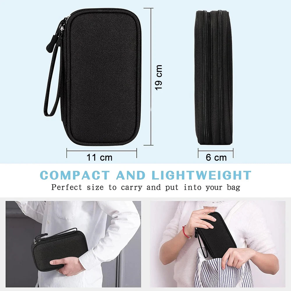 Waterproof Cable Storage Bag Digital Electronic Accessories Organizer Portable Travel Cable Organizer Case for cable Charger