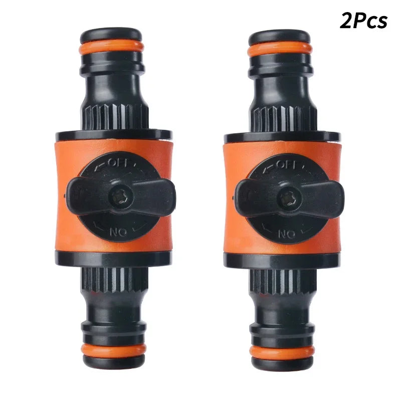 1/2/3Pcs Plastic Garden Hose Quick Connect Valve Set - Universal Thread Ball Valve Switch for Car Wash and Pipe Repair