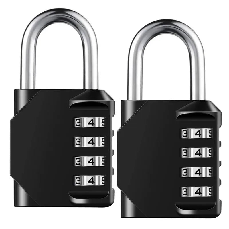 1/2pcs Combination Lock Resettable 4 Digit Padlock with Combination Waterproof and Heavy Duty Combination Padlock Outdoor