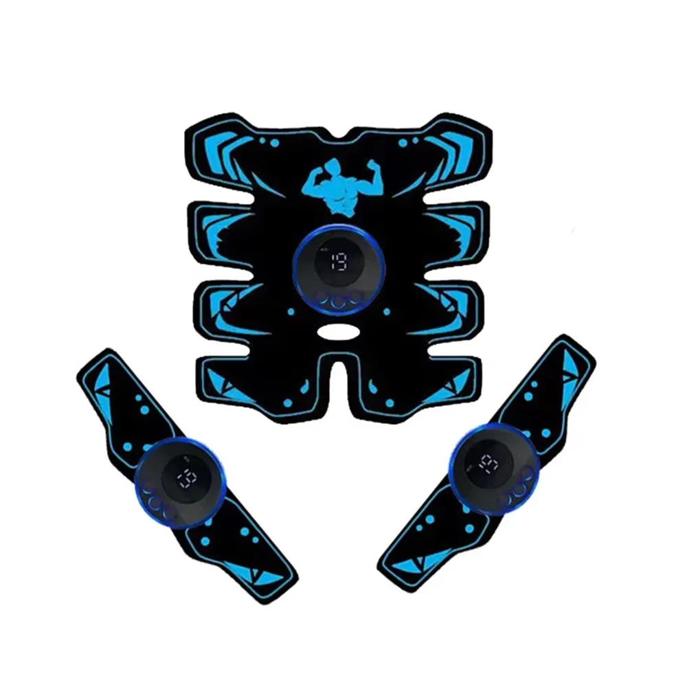 USB Rechargeable EMS Muscle Stimulator Abs Arms 3 in 1 Training Pad Wireless Smart Fitness Abdominal Trainer Body Slimming