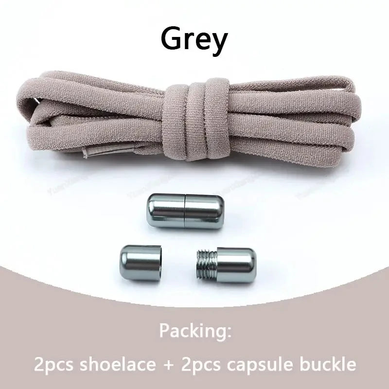 Elastic No Tie Shoelaces Semicircle Shoe Laces for Kids and Adult Sneakers Lazy Shoelace Quick Put on And Take Off Shoe Strings