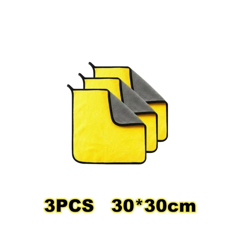 Cars Wash Microfiber Towel 30x30/60CM Car Cleaning Drying Cloth Hemming Cars Care Cloth Detailing Car Wash Towel