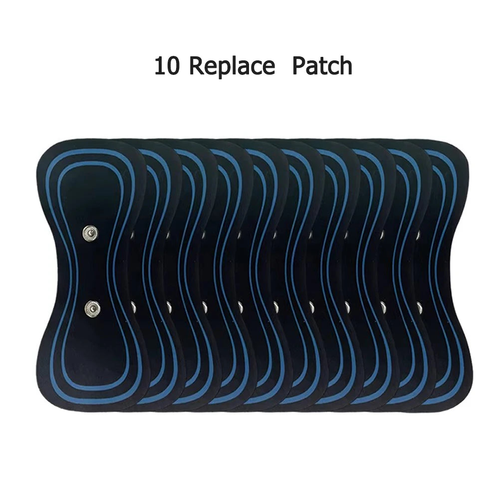 EMS Mini Neck Massager Portable Electric Pulse Cervical Massage Patch 8 Modes 19 Levels Muscle Stimulator Relax Pain Relief Tool