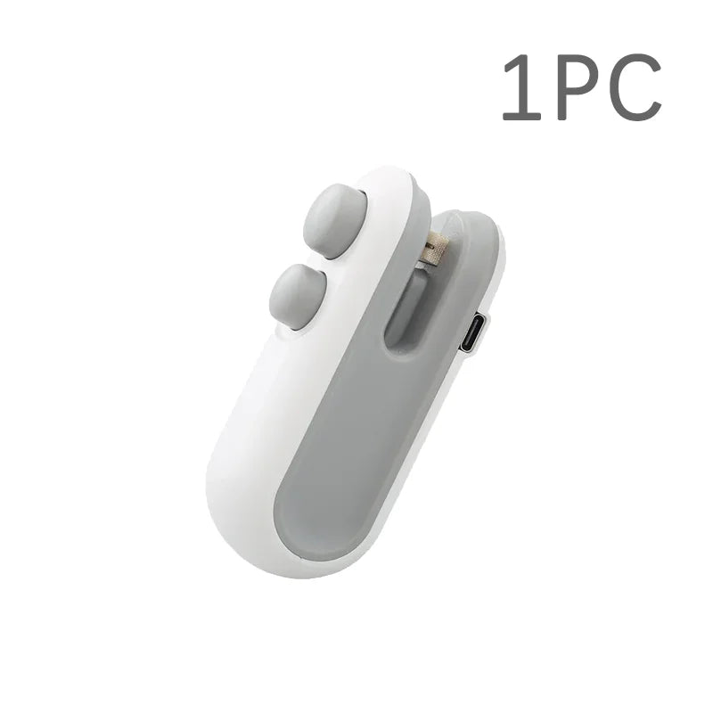 Mini Heat Bag Sealing Machine Package Sealer Bags Plastic Food Sealer Clip Bag Handheld Sealer Food Packaging Heat Sealer