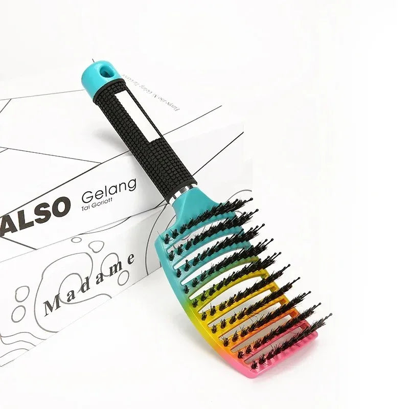 1pc Magic Scalp Massage Hair Brush for Women - Professional Detangling Tool for Wet Curly Hair - Hairdressing Tool