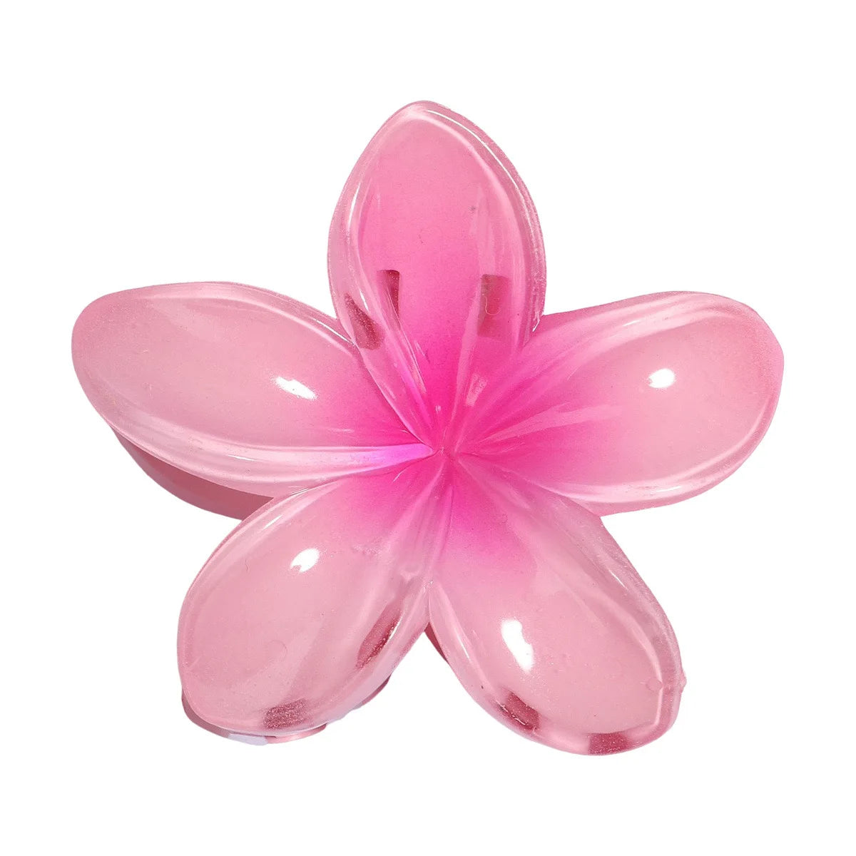8cm Boho Gradient Large Flower Acrylic Hair Clip for Women Sweet Hair Claws Crab Clamp Barrettes Hawaiian Headwear Accessories
