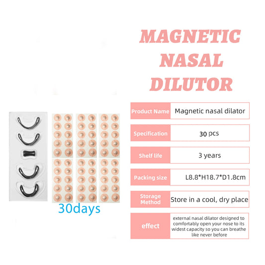 Nasal breathing dilators Magnetic Nasal Strips Increase Air Intake Improve Sleep Quality Reduce Snoring