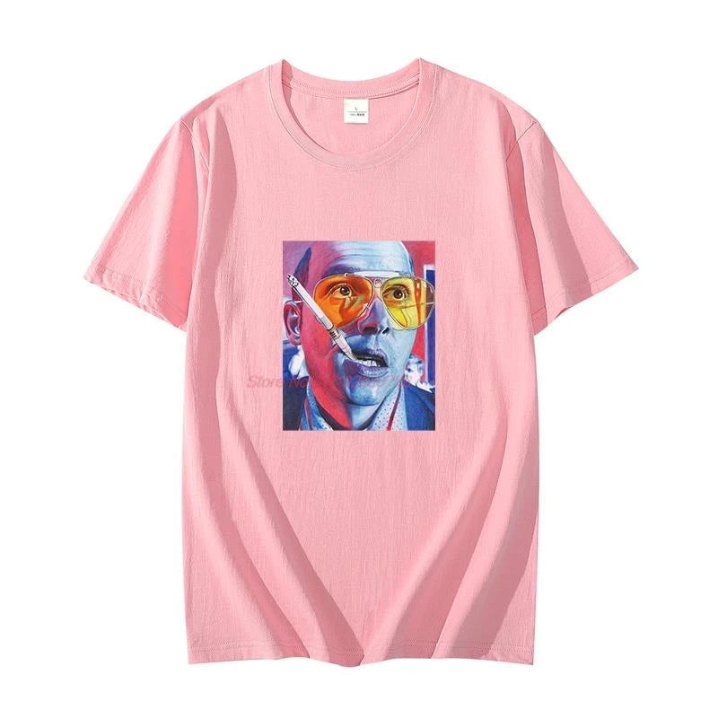 Fear And Loathing Las Vegas Hunter Thompson Dr. Gonzo Raul graphic t shirts cotton t shirt for men short sleeve t-shirts