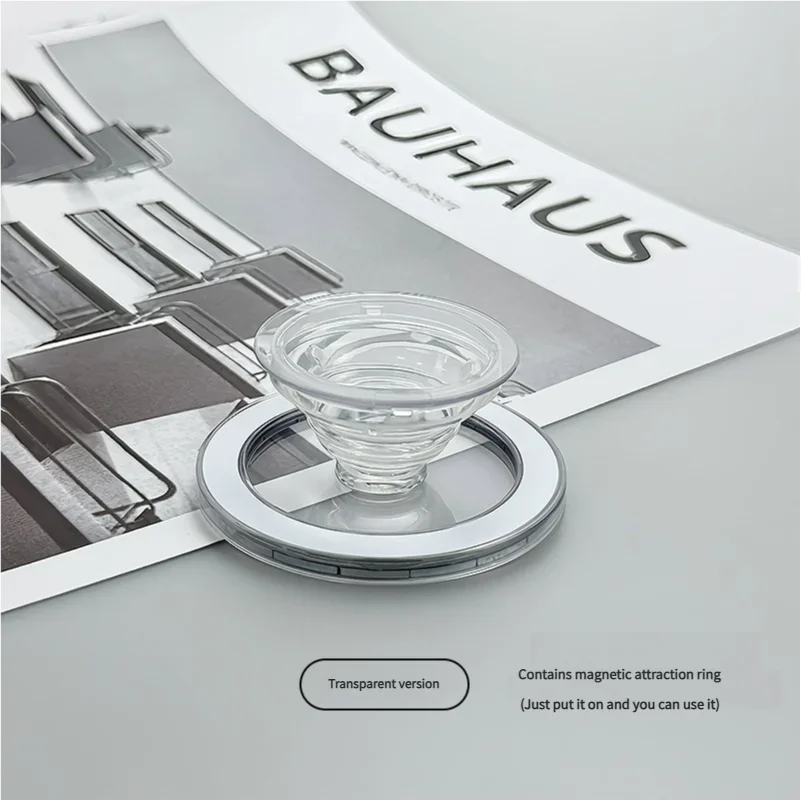 Magnetic Safe Ring Finger Expanding Stand Folding Mobile Phone Grip Holder Socket Pocket Support for iPhone Mac Samsung Xiaomi