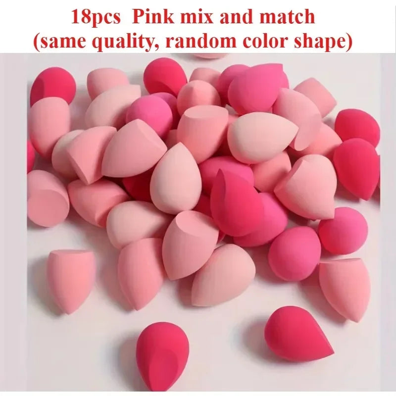 4/7/18piece makeup sponge set suitable for liquid BB cream powder application makeup egg dry wet dual-use powder puff girl