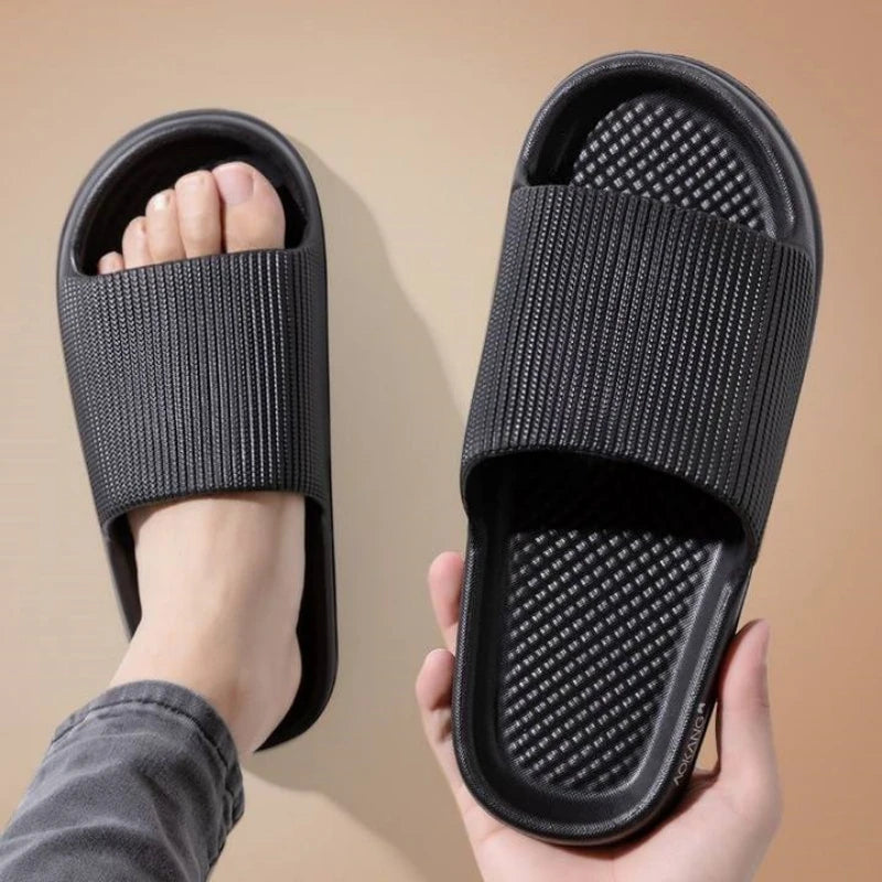 Non-slip EVA Soft Sole Massage Shower Shoes for Women Men Couples Waterproof  Home Leisure Fashion Bathroom Slippers