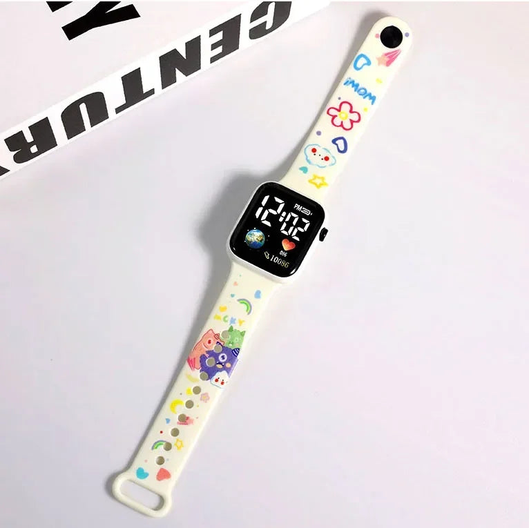 New likableStitch Children Watches Girls Reloj Inteligente Para Niños Niña Reloj Hello Kitty Digital Watch Women RelógioInfantil